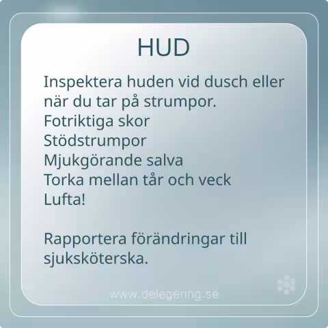 Hud, checklista